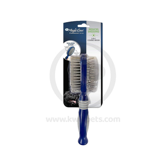 Four Paws Magic Coat Professional Series 2-in-1 Combo Pin and Bristle Dog Brush 2 in 1, One Size, Four Paws