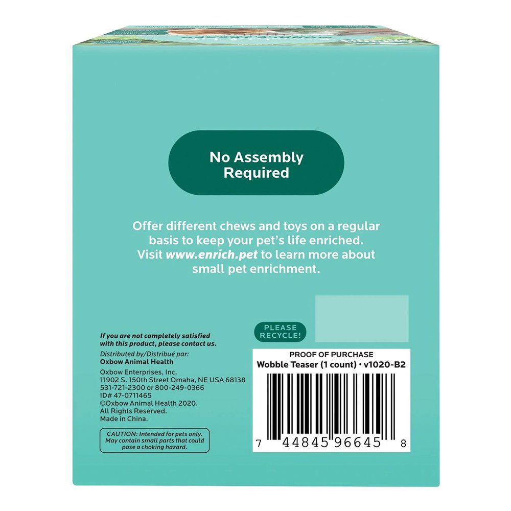 Oxbow Animal Health Enriched Life Wobble Teaser Small Animal Toy, One Size, Oxbow