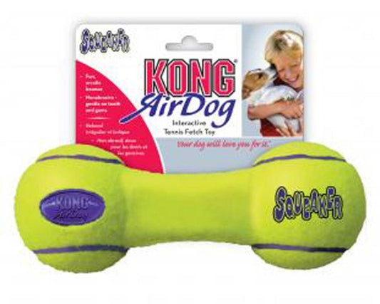 KONG Air Dog Squeaker Dumbbell Dog Toy, SM, KONG