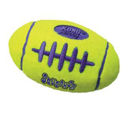 KONG Air Dog Squeaker Football Dog Toy, SM, KONG