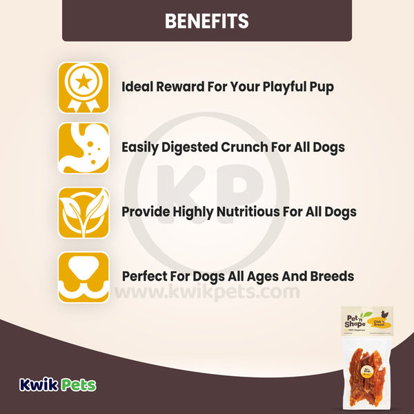 Benefits of Pet 'n Shape Chik 'n Breast Jerky Dog Treats 4-oz