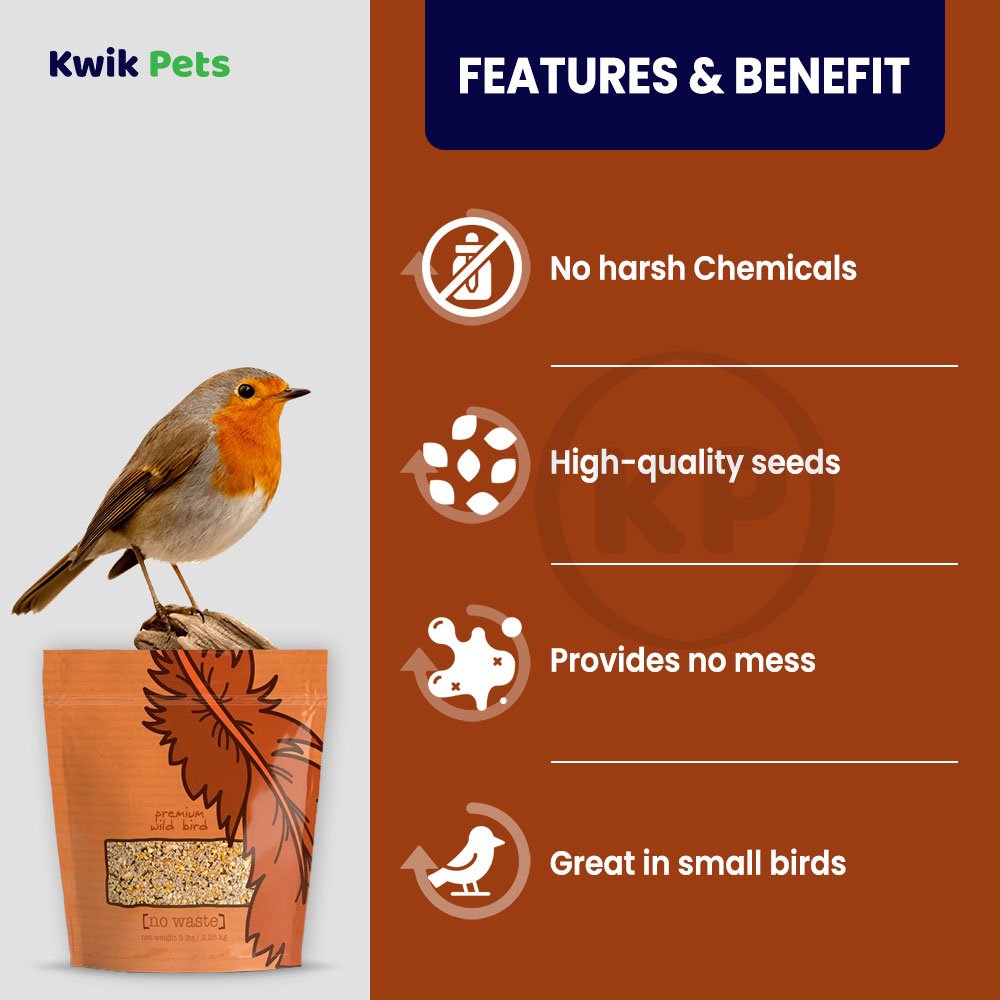 Volkman Seed Company Premium Wild Bird No Waste Food, 5 lb, Volkman