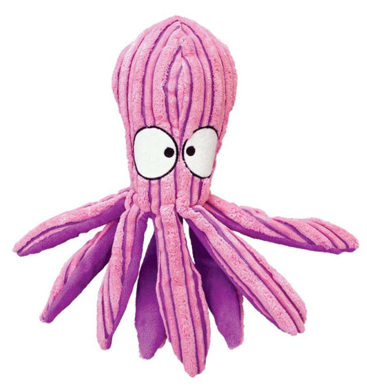KONG CuteSeas Octopus Dog Toy Pink Purple, MD, KONG