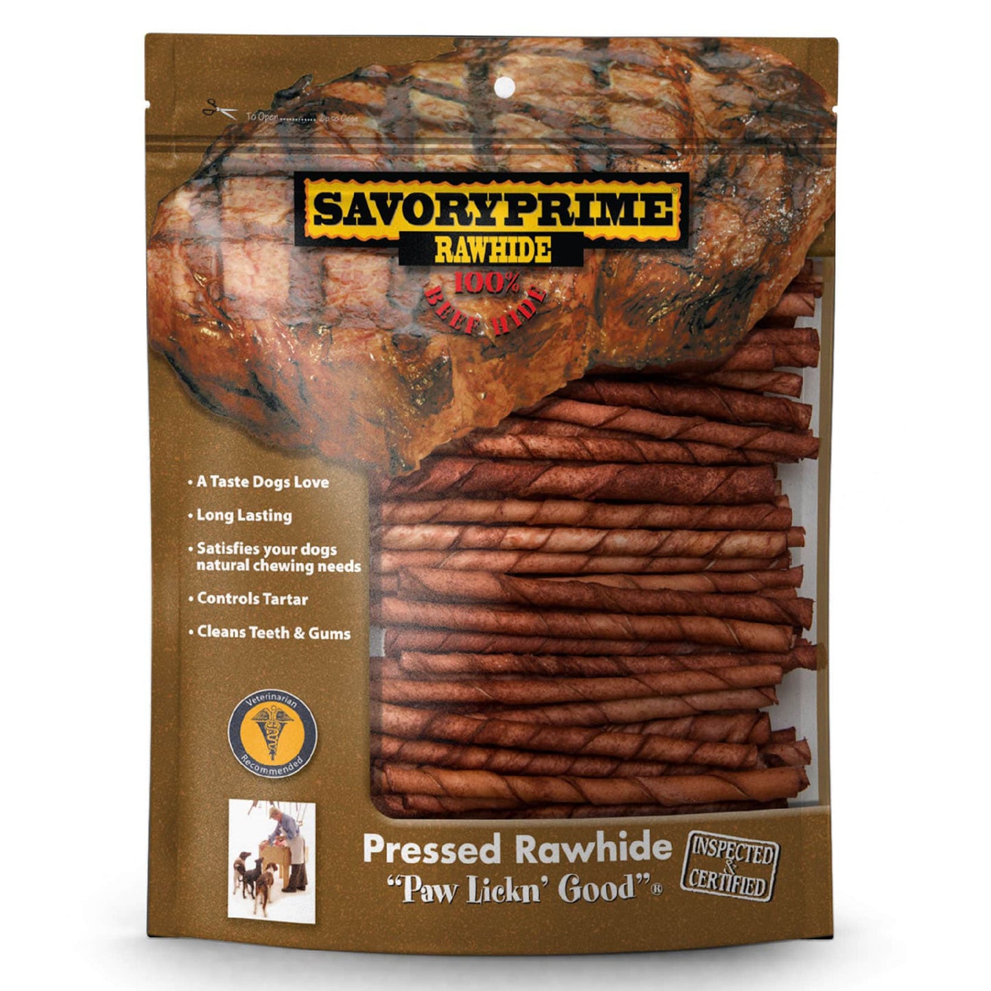 Savory Prime Twist Sticks Beef 5in, Savory Prime