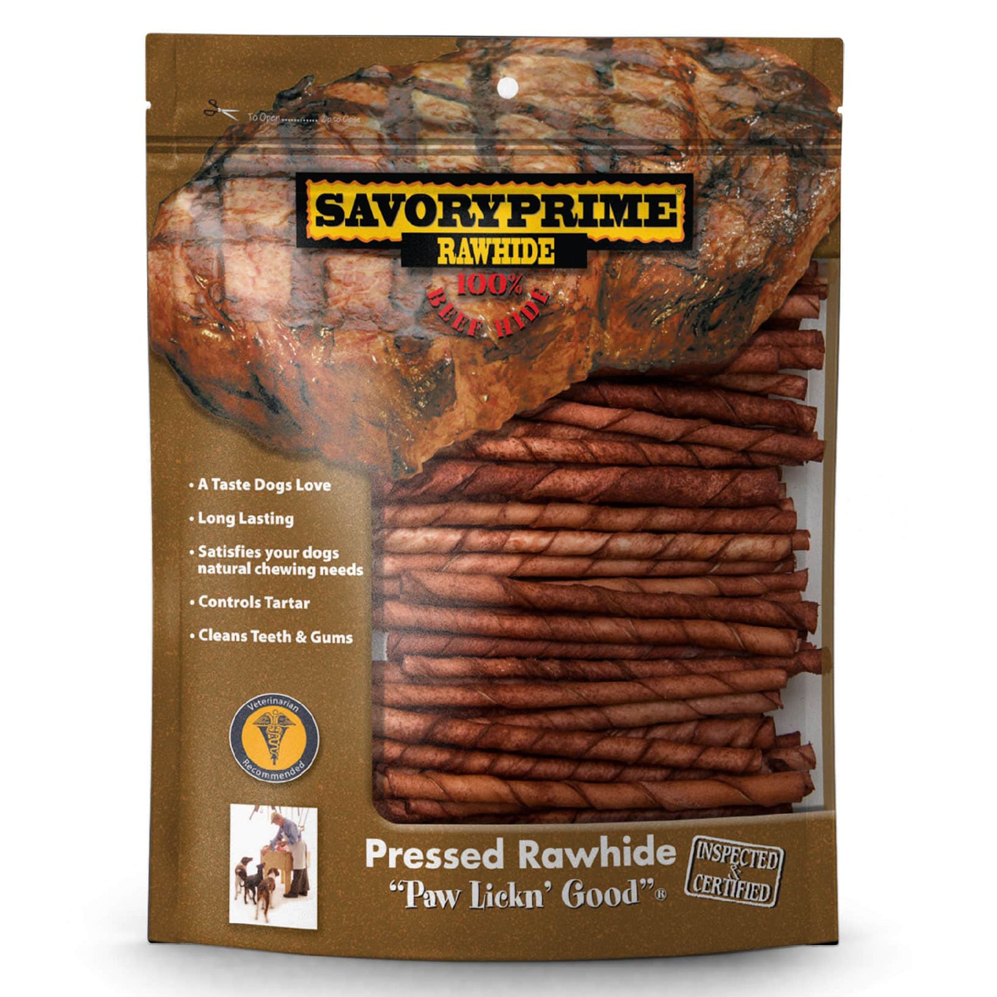 Savory Prime Twist Sticks Beef 5in, Savory Prime