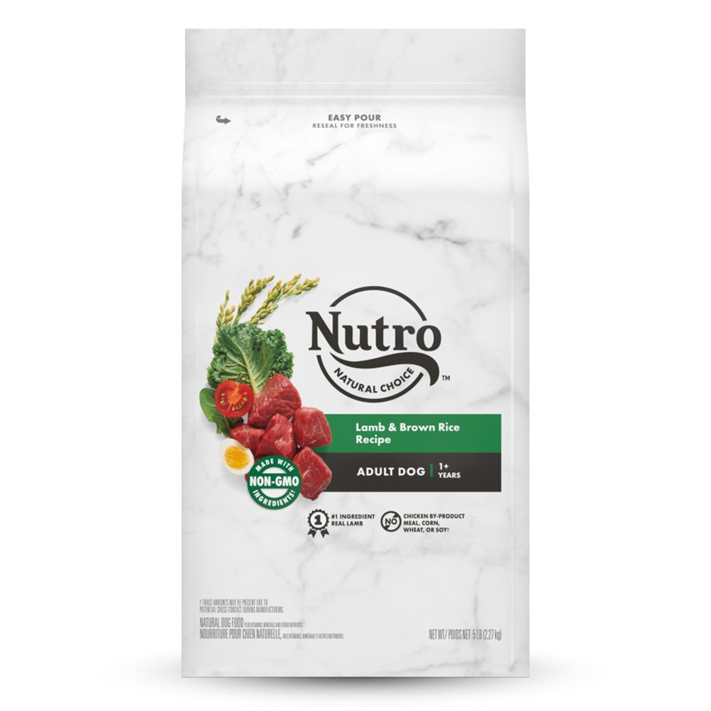 Nutro Products Natural Choice Adult Dry Dog Food Lamb & Brown Rice, 5 lb, Nutro