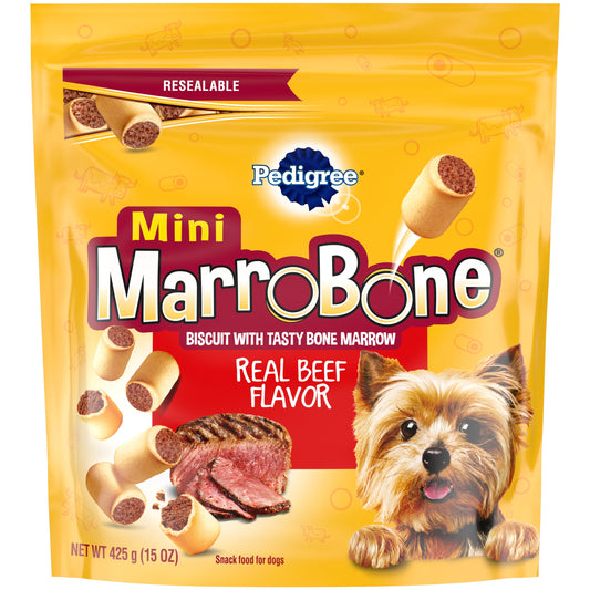 Pedigree Marrobone Real Beef Flavor Mini Snacks For Dogs,15-oz., Pedigree