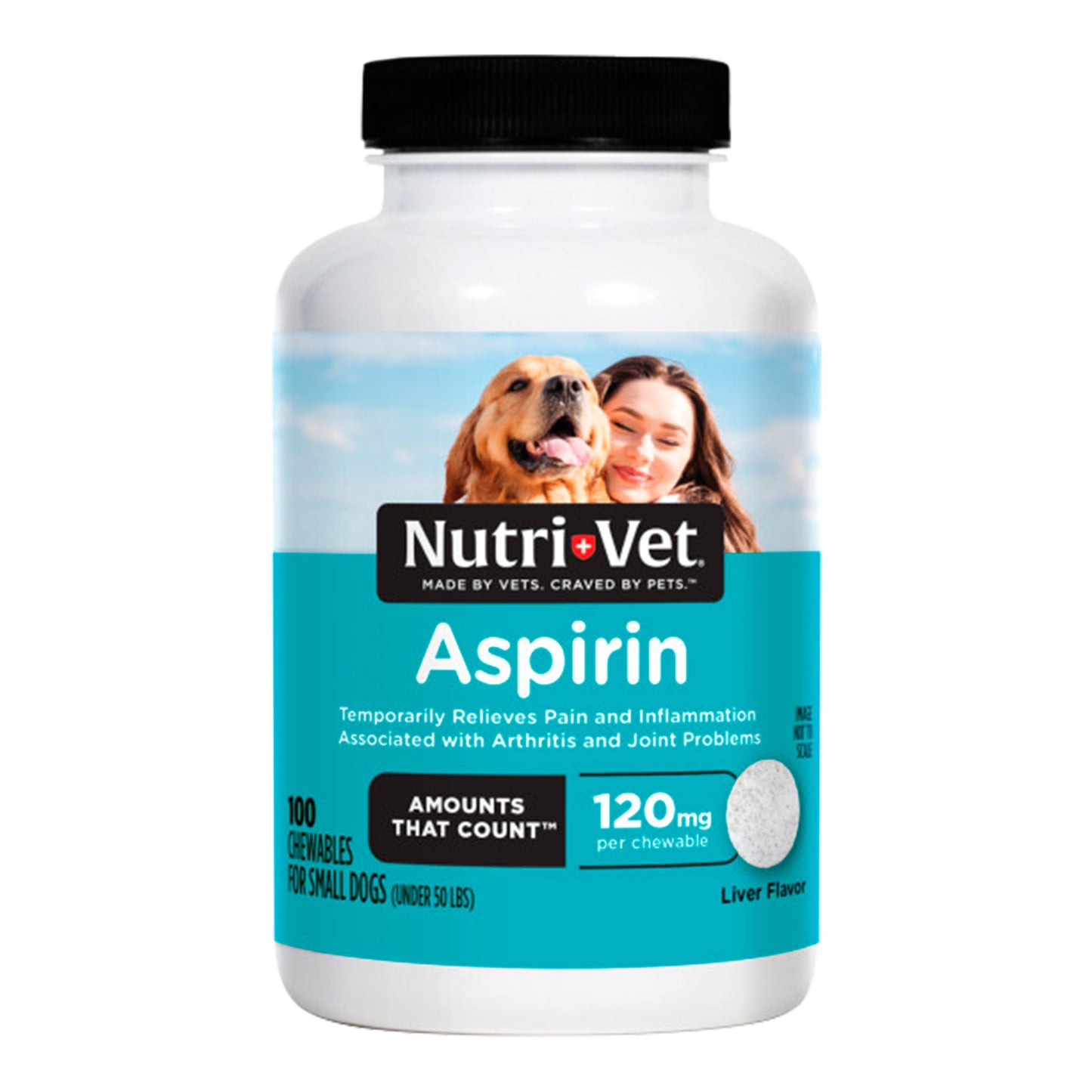 Nutri-Vet K9 Aspirin Liver Chewables Medium/Large Dog 75ct, Nutri-Vet