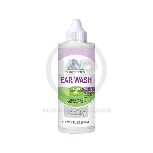 Four Paws Healthy Promise Pet Ear Wash for Dogs and Cats 4 oz, Four Paws