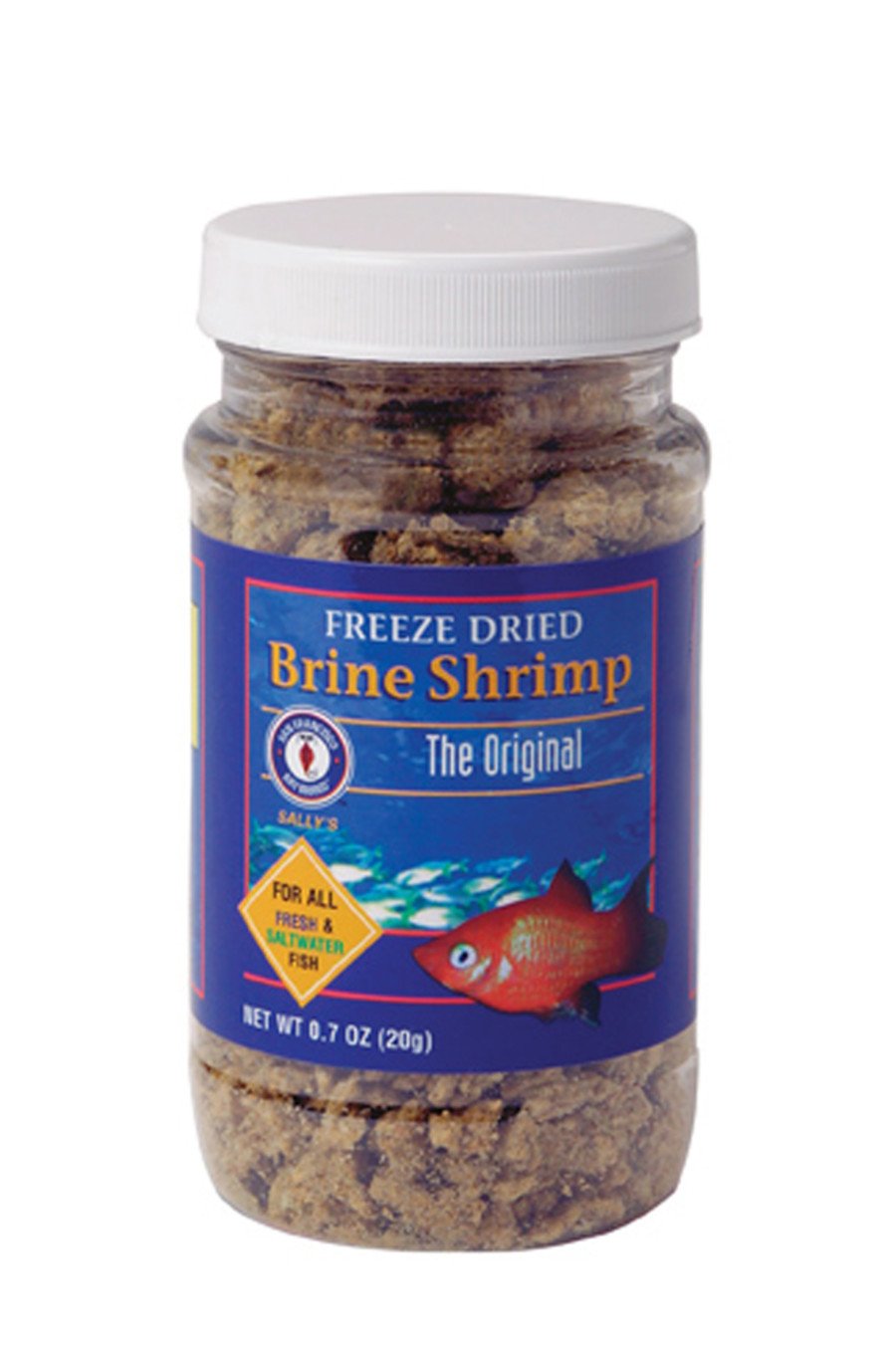 San Francisco Bay Brine Shrimp Freeze Dried Fish Food, 0.7-oz