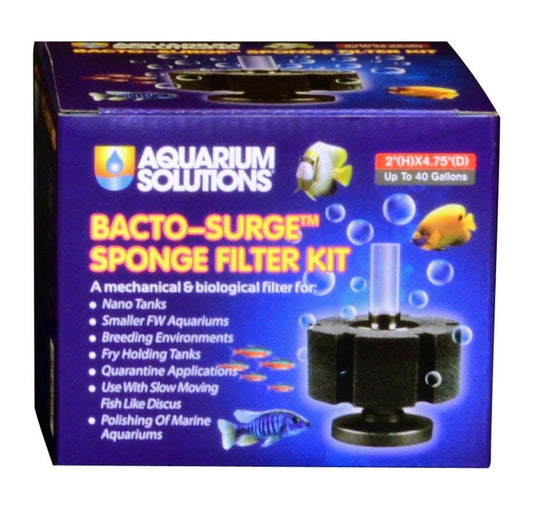 Aquarium Solutions Bacto-Surge Sponge Filter 40gal, Aquarium Solutions