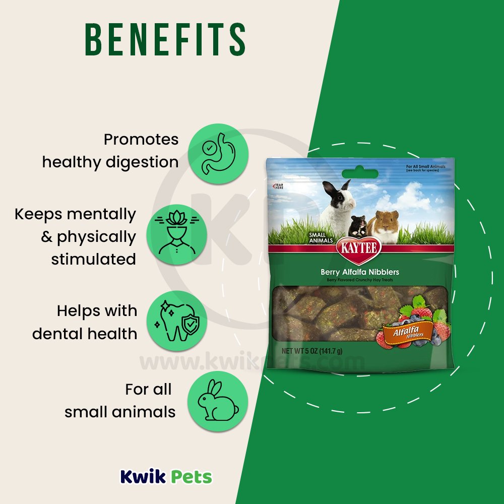 Kaytee Alfalfa Nibblers -- Berry 5-oz, Kaytee