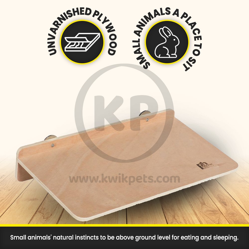 Prevue Pet Products Wooden Rectangular Platform for Small Animals Brown, XL, Prevue Pet Products
