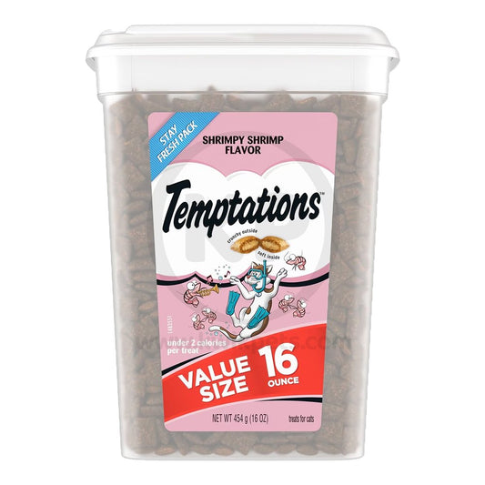 Temptations Classics Crunchy & Soft Adult Cat Treats Shrimpy Shrimp, 16-oz, Temptations