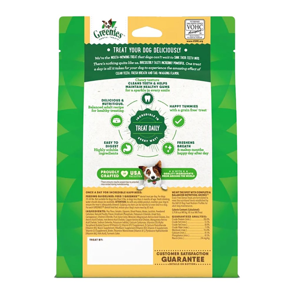 Greenies Grain Free Dog Dental Treats Original, 12 oz, 12 ct, Regular, Greenies