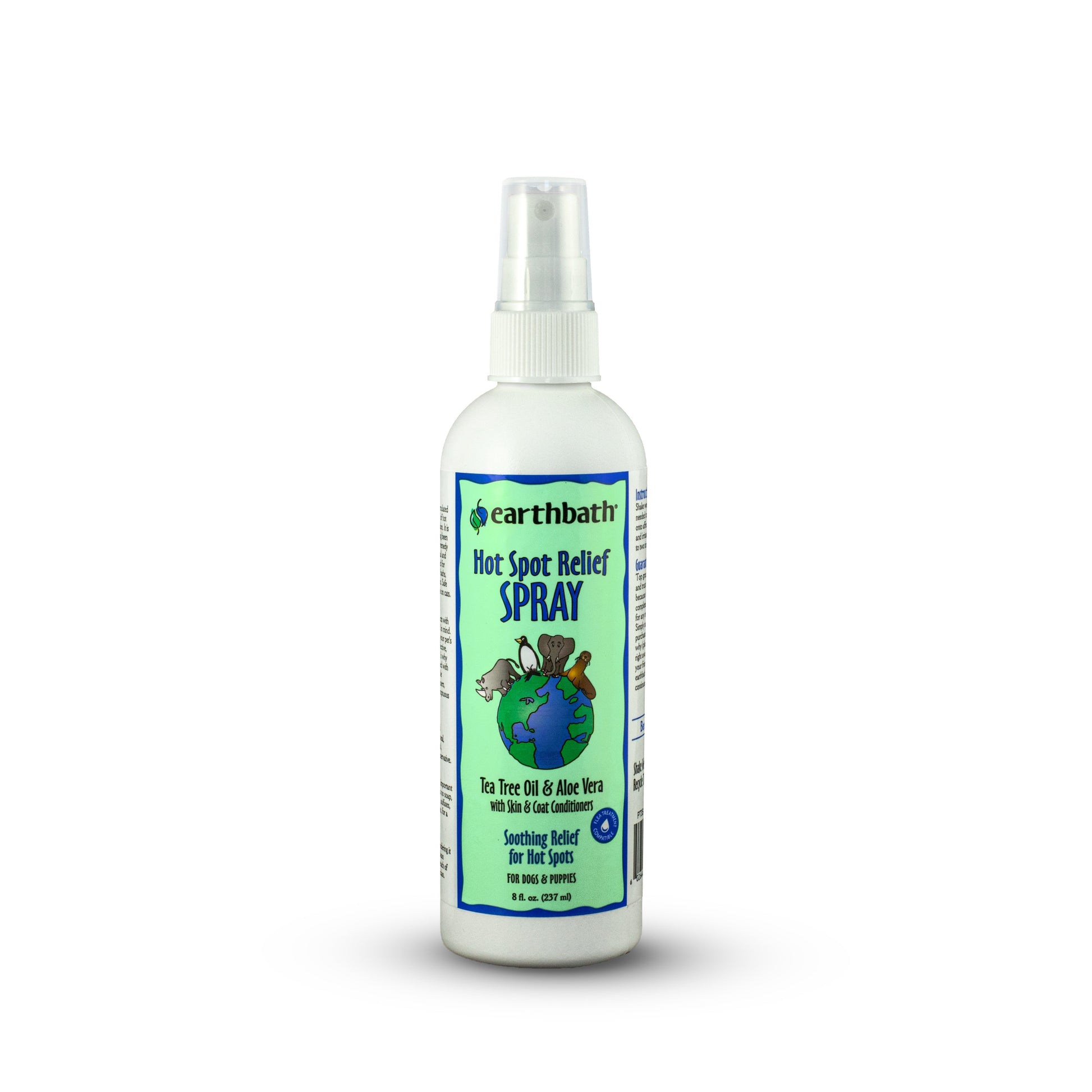 Earthbath Hot Spot Relief Spritz Tea Tree Oil & Aloe Vera, 8-oz, Earthbath