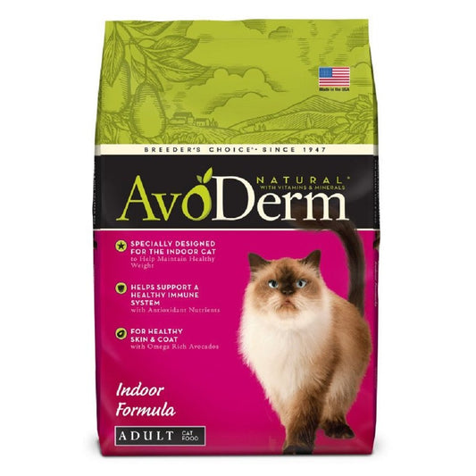 AvoDerm Natural Indoor Formula Adult Dry Cat Food 11 lbs, AvoDerm
