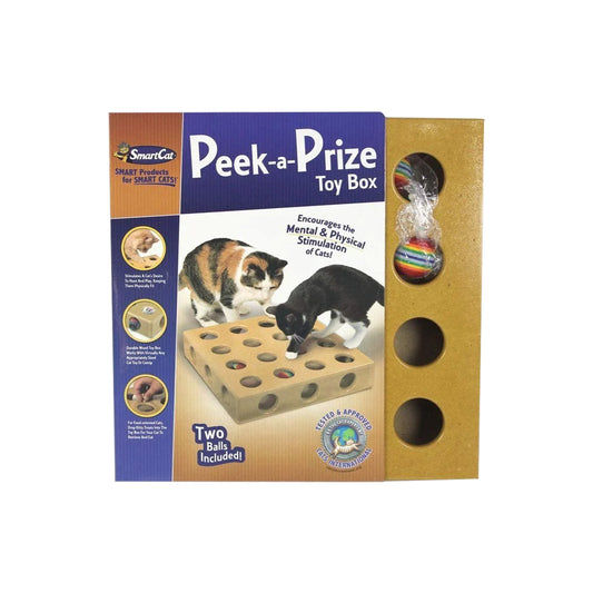Peek-a-Prize Toy Box w/2 Toys, Pioneer Pet