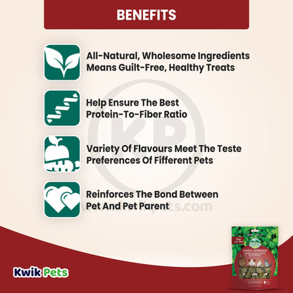 Oxbow Animal Health Simple Rewards Baked Small Animal Treats w/Peppermint, 3 oz, Oxbow