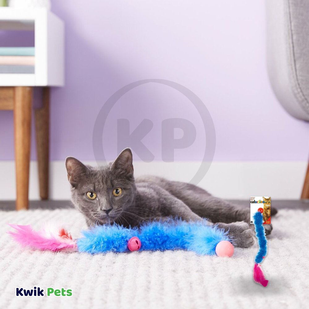 JW Featherlite Catnip Boa Bouncing Cat Toy, JW Pet