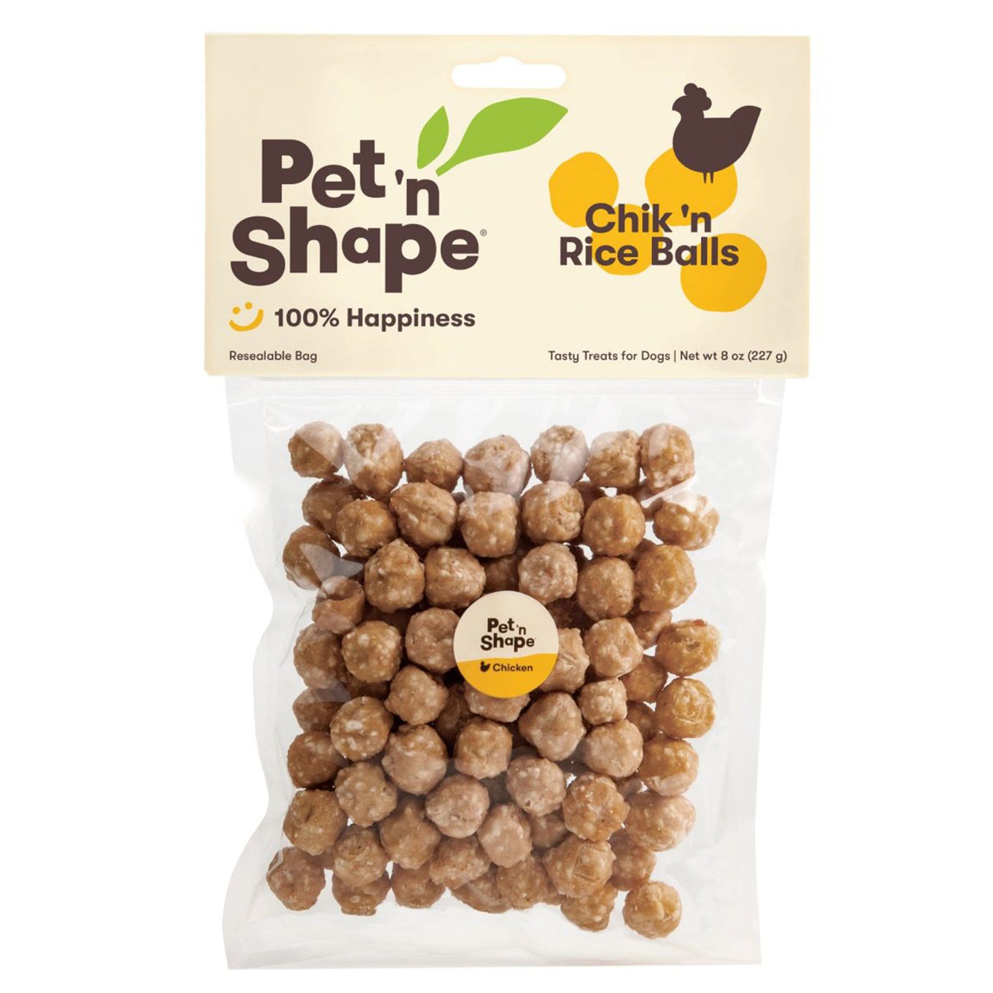 Pet 'N Shape Chik 'n Rice Balls Dog Treats, 8 oz, Pet 'N Shape