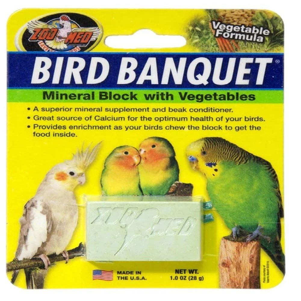 Zoo Med Bird Banquet Block Veggie Formula Small, Zoo Med