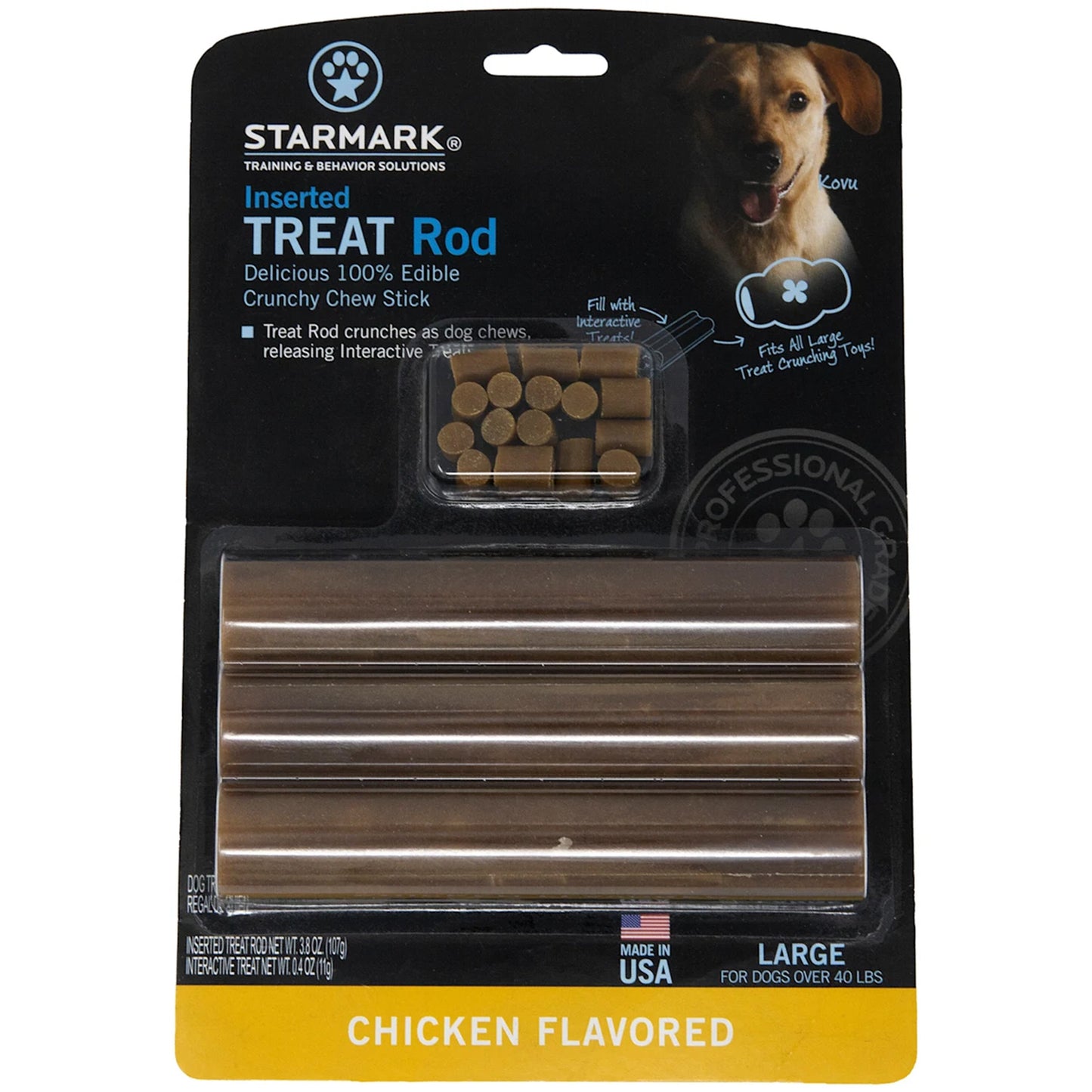 Starmark Inserted Dog Treat Rod Chicken USA Large, StarMark