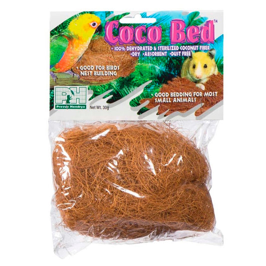 Prevue Pet Products Coco Bedding for Birds and Small Animals Cocoa Brown, 4 in X 3.5 in, Prevue Pet Products