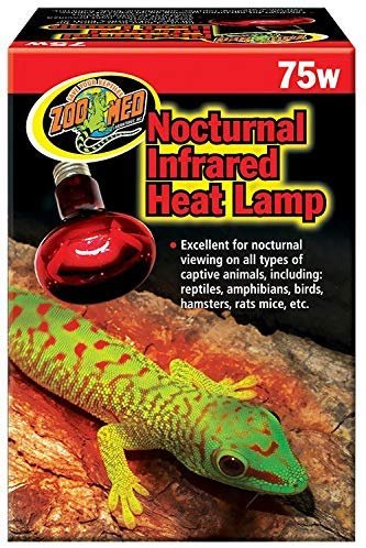 Zoo Med Nocturnal Infrared Heat Lamp 75W, Zoo Med