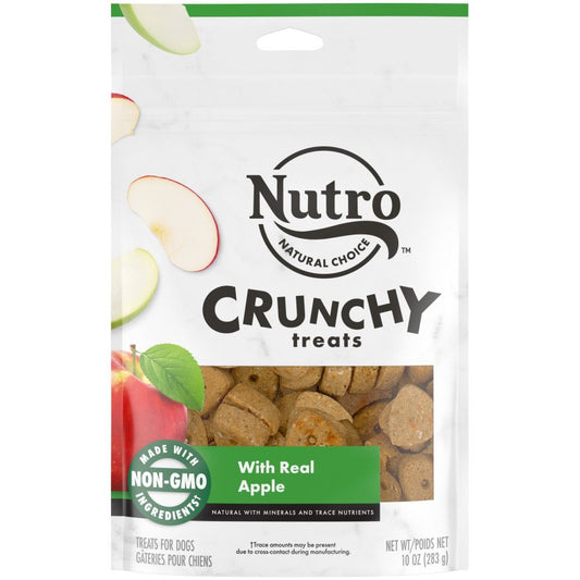 Nutro Products Crunchy Dog Treats Apple, 10 oz, Nutro