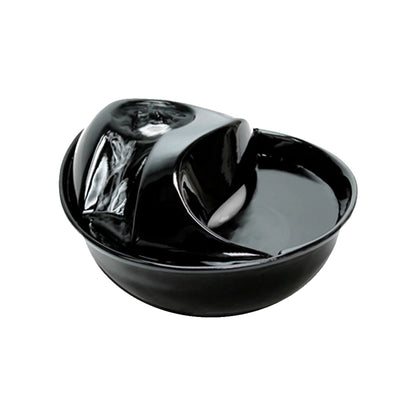 Pioneer Pet Raindrop Fountain-Ceramic-Black-60 oz, Pioneer Pet