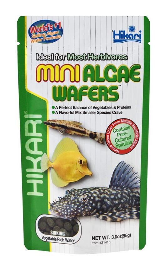Hikari USA Algae Wafers Sinking Wafer Fish Food, 3 oz, Mini, Hikari
