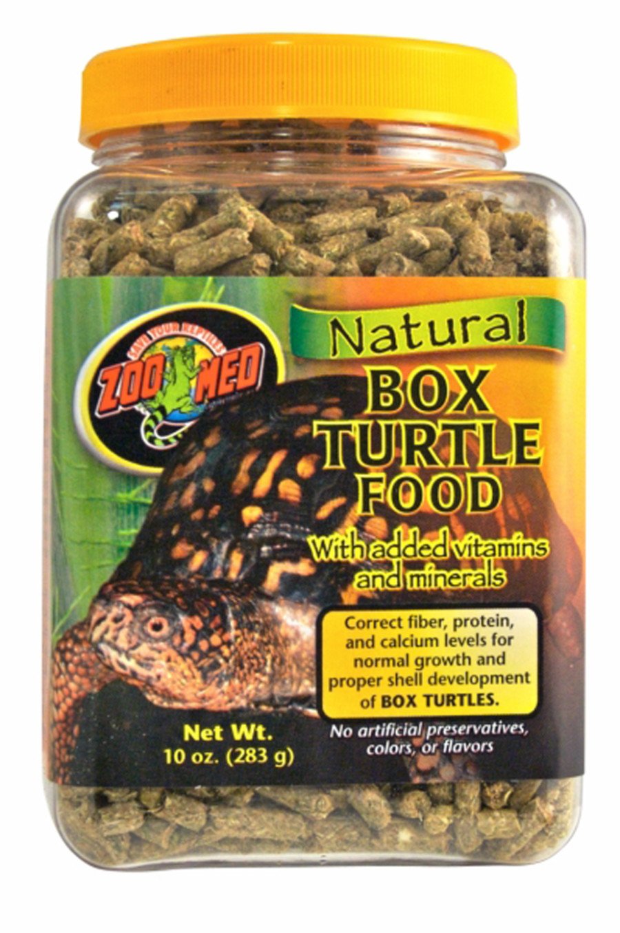 Zoo Med Natural Box Turtle Pellet Food 10 oz, Zoo Med
