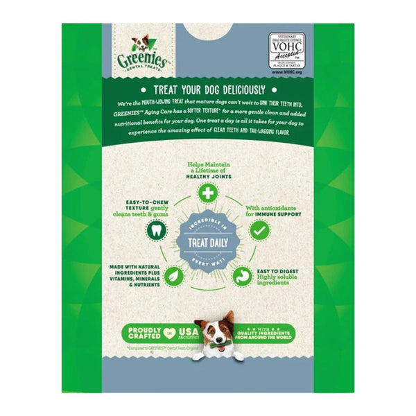 Greenies Senior Aging Care Regular Natural Dental Dog Treats, 27oz, Greenies