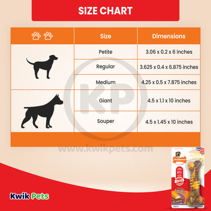 Nylabone Flavor Frenzy Power Chew Dog Toy Philly Cheesesteak Flavor Medium/Wolf - Up To 35 lb, Nylabone