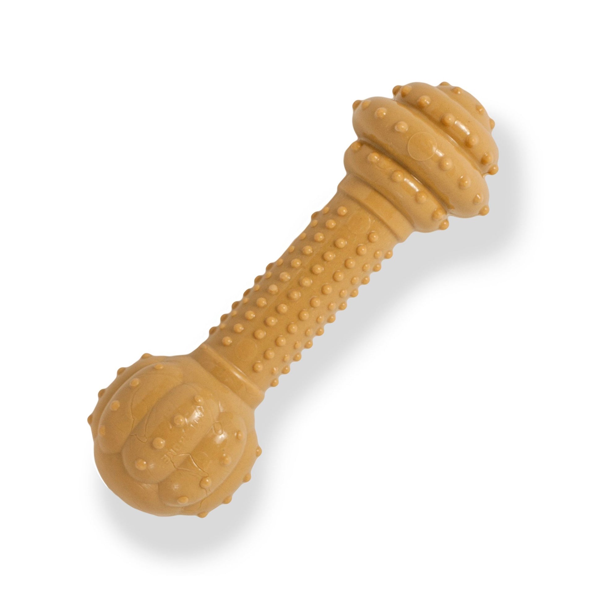 Nylabone Barbell Power Chew Durable Dog Toy Peanut Butter Flavor Large/Giant - Up To 50 lb, Nylabone