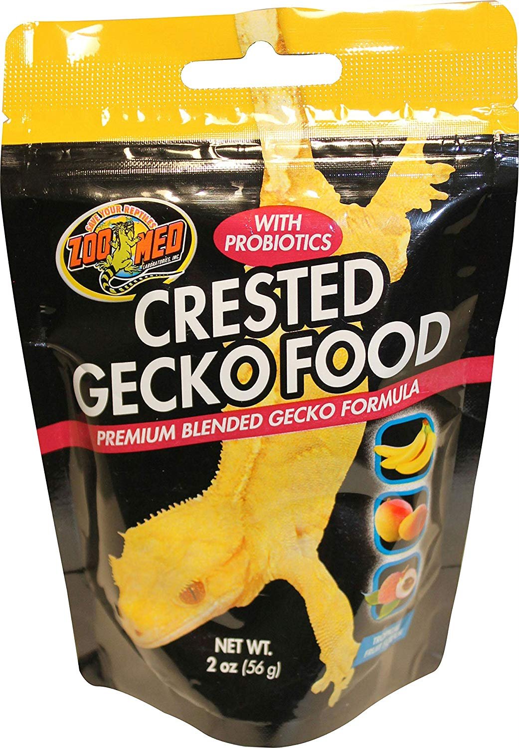 Zoo Med's Crested Gecko Food Premium Blended Tropical Fruit 2oz - Kwik Pets