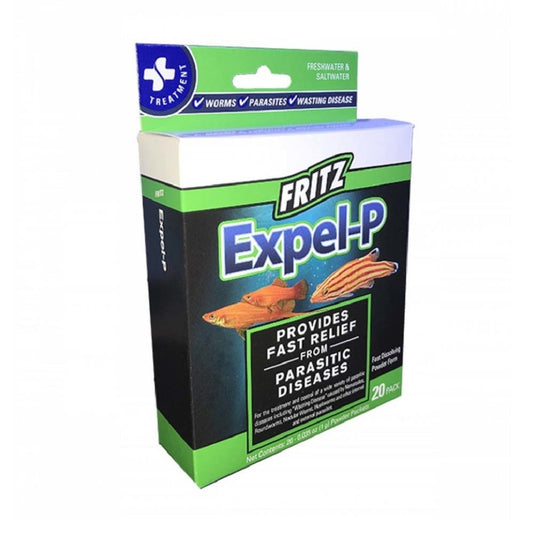 Fritz Expel-P Parasitic Fish Medication 20 ct, Fritz