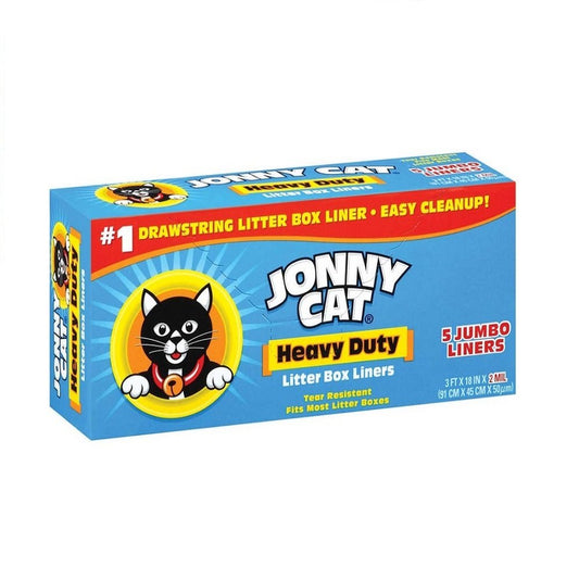 Jonny Cat Drawstring Litter Box Liners 5 ct, Jumbo, Jonny Cat