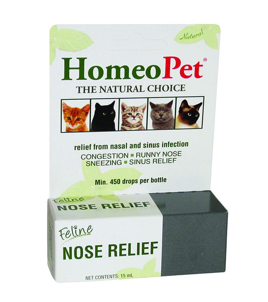 HomeoPet Feline Nose Relief 15ml, HomeoPet