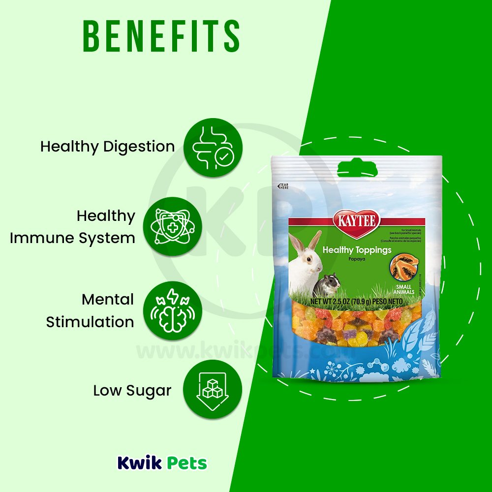 Kaytee Fiesta Healthy Top Papaya Small Animal 2.5oz, Kaytee