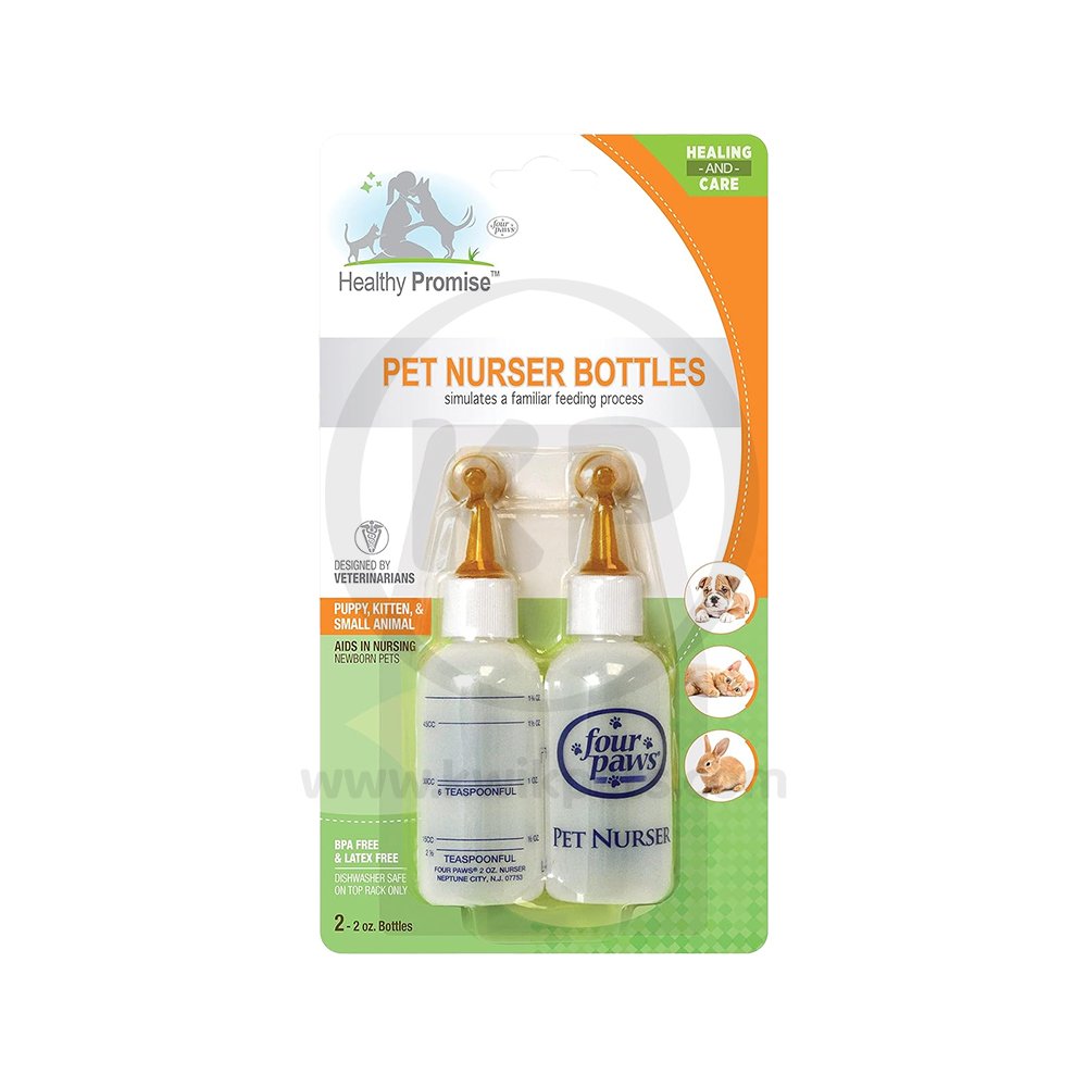Four Paws Healthy Promise Pet Nurser Bottles One Size, Four Paws