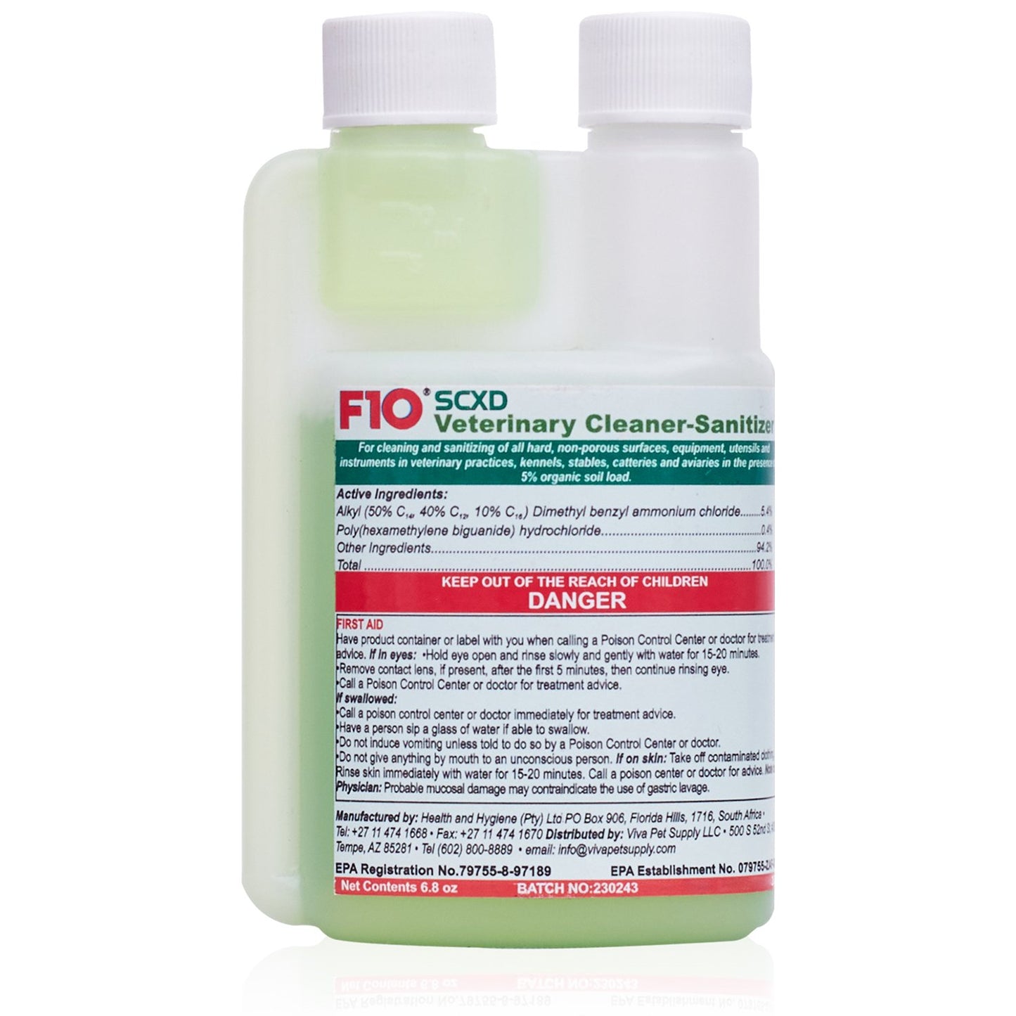 F10SCXD Veterinary Cleaner 200 ml, F10