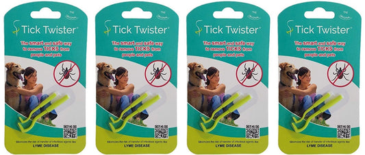 Tick Twister Tick Remover Set with Small and Large - Pack of 4, Tick Twister