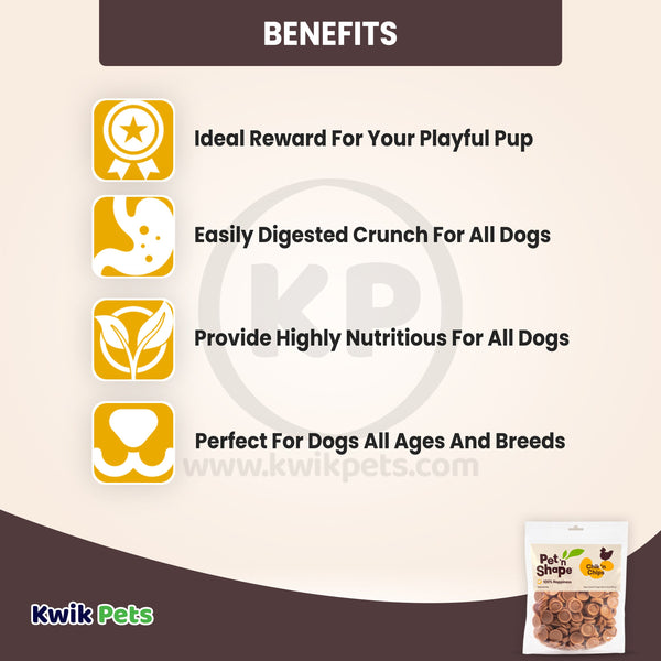 Benefits of Pet 'n Shape Chik 'n Chips Jerky Dog Treats 16-oz