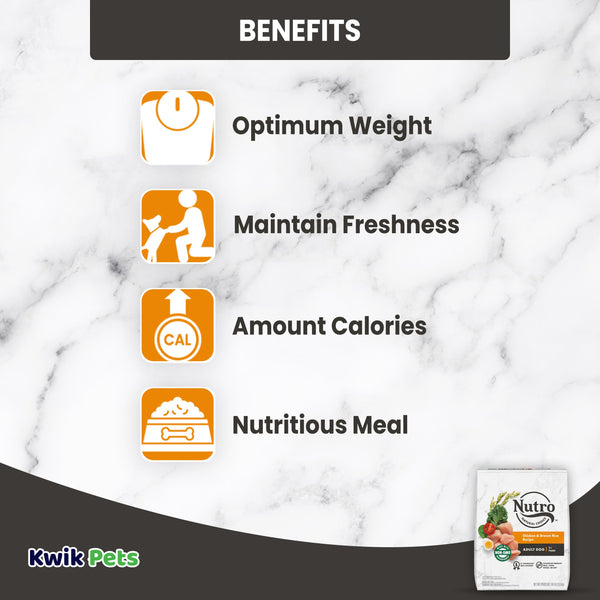 Benefits of Nutro Natural Choice Chicken & Brown Rice Adult Dry Dog Food 30-lb