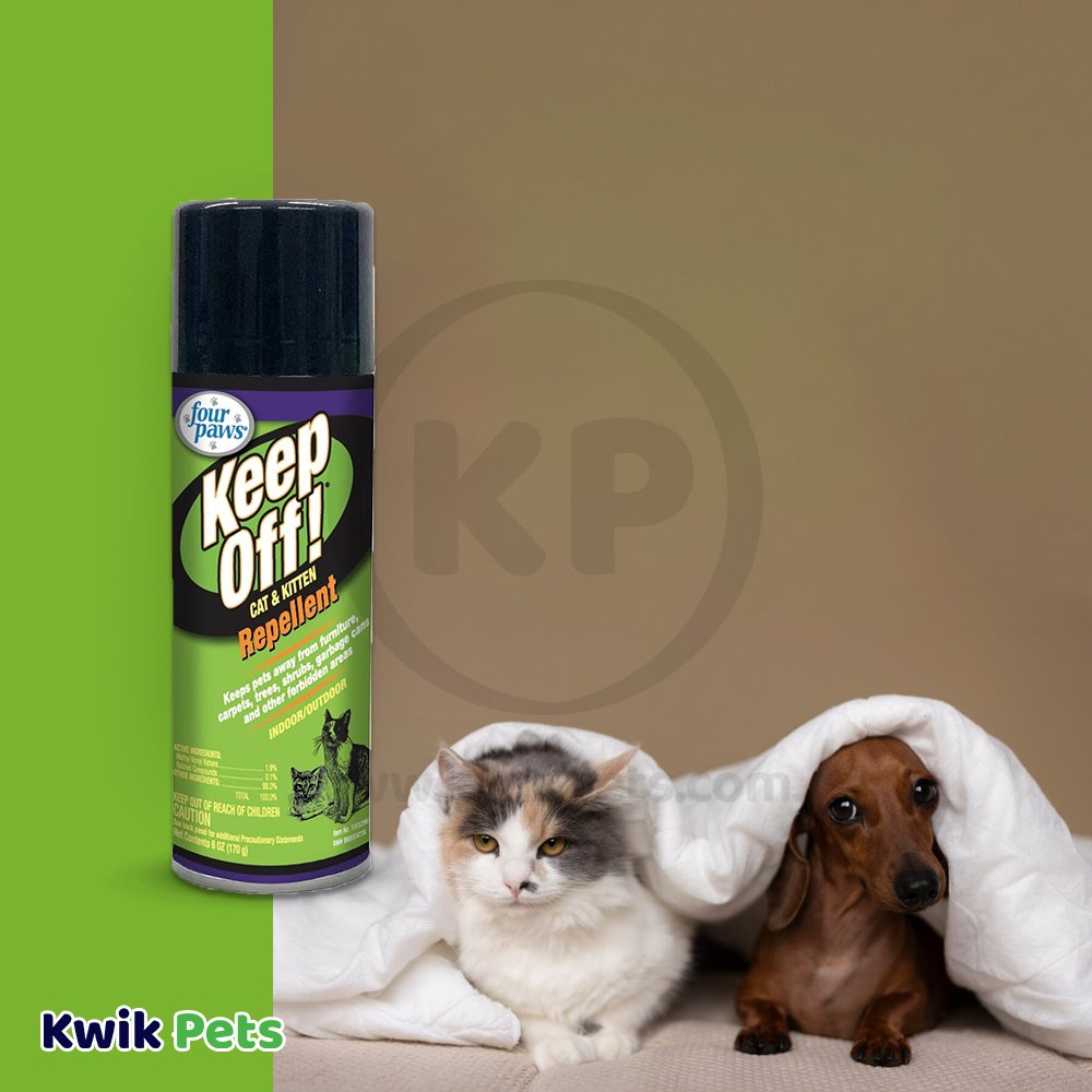 Four Paws Keep Off! Indoor and Outdoor Cat and Dog Repellent, 6 oz, Four Paws