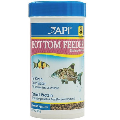 API Bottom Feeder Premium Shrimp Sinking Pellets Fish Food 1.5 oz, API