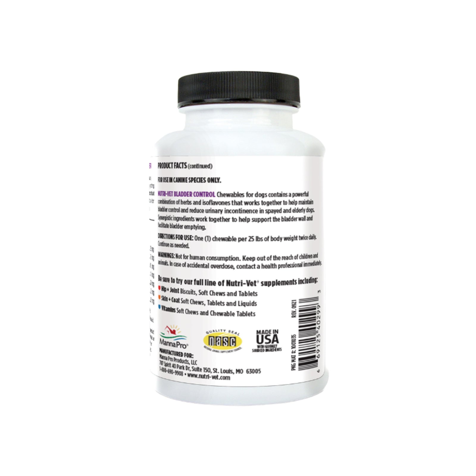 Nutri-Vet Bladder Control Liver Chewables for Dogs 90 Count Image