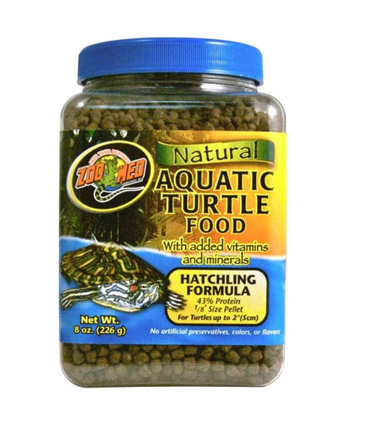 Zoo Med Aquatic Turtle Micro Pellet Hatchling Food 8 oz, Zoo Med